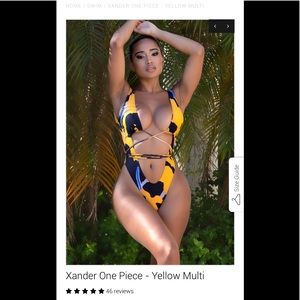 Matte swim one piece